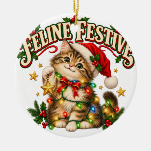 Katten Kerst Kerstmis Katt ornament