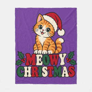 Katten Kerst Kinderdeken Fleece Deken