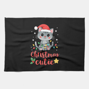 Katten Kerst Knuffel Katten Kerst T-Shirt voor Man Theedoek