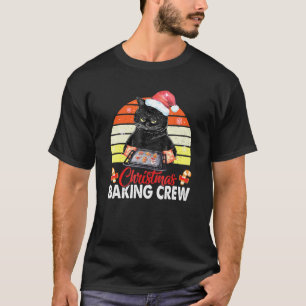 Katten Kerst Koekjes Bakken Bemanning Kerstmis T-shirt