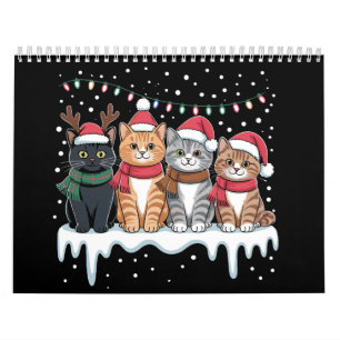 Katten Kerst Licht Rendier Kerstman Kat Liefhebber Kalender