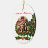Katten Kerst ornamenten (Links)