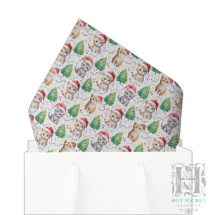 Katten Kerst Tissue Papier