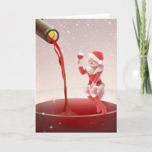 Katten Kerst Toast Kaart
