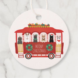 Katten Kerst Trolly Meowy Kerstmis Bedankjes Labels