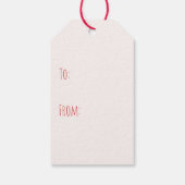 Katten Kerst Trolly Meowy Kerstmis Cadeaulabel (Achterkant)