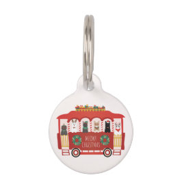 Katten Kerst Trolly Meowy Kerstmis Huisdierpenning