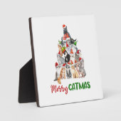 Katten Kerstboom Kattenliefhebber Kerstvakantie Fotoplaat (Voorkant)