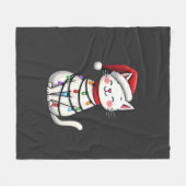 Katten Kerstboom Kerstmis (5) Fleece Deken (Voorkant (Horizontaal))