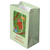 KATTEN KERSTBOOM Medium Gift Bag Cadeauzakje (Achterkant Gekanteld)