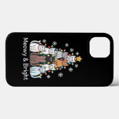 Katten Kerstboom Meowy Bright Schattige Xmas Case-Mate iPhone Case (Achterkant (horizontaal))