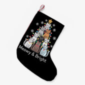 Katten Kerstboom Meowy Bright Schattige Xmas Kleine Kerstsok (Voorkant (Hangend))