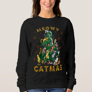 Katten Kerstboom Meowy Catmas Kerstmis Trui