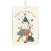 Katten Kerstboom Meowy Kerstmis grillig Luchtverfrisser (Achterkant)