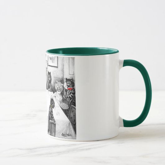 Katten kerstcatastrofe door Louis Wain Mok (Rechts)