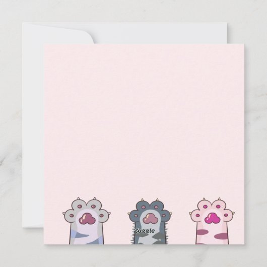 Katten Kerstkaart (Achterkant)