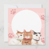 Katten Kerstkaart (Achterkant)