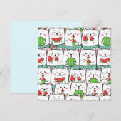 Katten Kerstkaart (Voorkant / Achterkant)