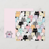 Katten Kerstkaart (Voorkant / Achterkant)