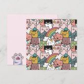 Katten Kerstkaart (Voorkant / Achterkant)