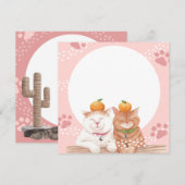 Katten Kerstkaart (Voorkant / Achterkant)