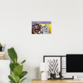 Katten Kerstkaart, Louis Wain Poster (Thuiskantoor)