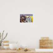 Katten Kerstkaart, Louis Wain Poster (Keuken)