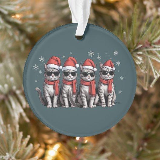 Katten Kerstmis Kat Moeder Vakantie Kerstmis Kerst Ornament (Boom)
