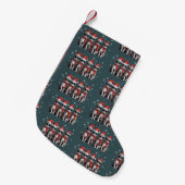 Katten Kerstmis Kat Moeder Vakantie Kerstmis Sinte Kleine Kerstsok (Voorkant (Hangend))