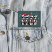 Katten Kerstmis Kat Moeder Vakantie Xmas Sinterkla Button (Insitu)