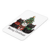 Katten Kerstmis Katten Kerstboom Magneet (Linkerzijde)