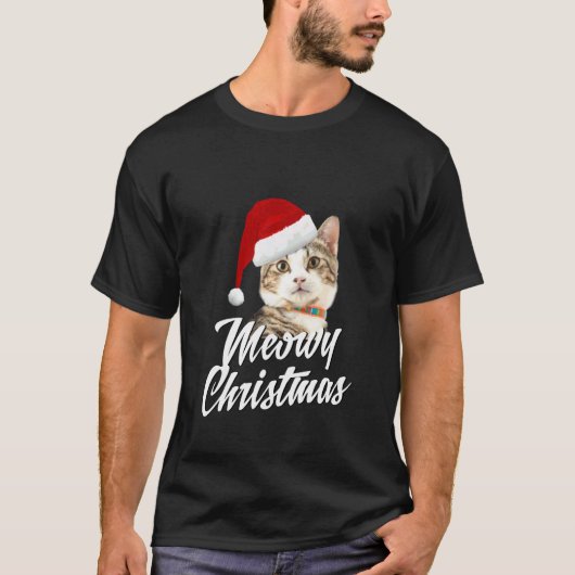 Katten Kerstmis -Katten & Kittens Sinterklaas Kers T-shirt (Voorkant)