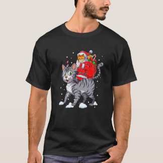 Katten Kerstmis Kerstman Caticorn Eenhoorn Meowy C T-shirt
