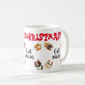 Katten Kerstmis  Koffiemok (Voorkant rechts)