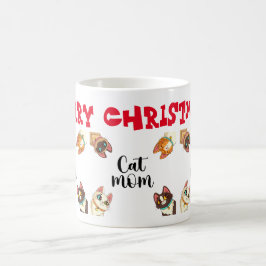 Katten Kerstmis  Koffiemok