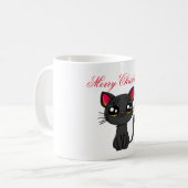 Katten Kerstmis Koffiemok (Voorkant links)