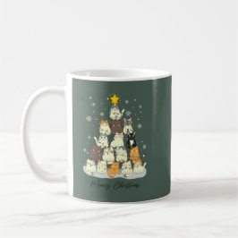 Katten Kerstmis — Mooie Kattenboom Koffiemok