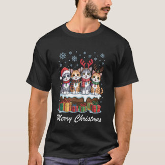 Katten Kerstmis Schattig Huisdierliefhebbers Grapp T-shirt
