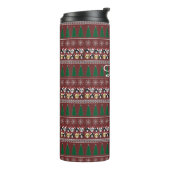 Katten Kerstmis Thermosbeker (Gedraaid links)