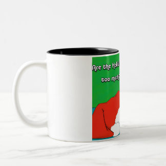 Katten Kerstmok Tweekleurige Koffiemok