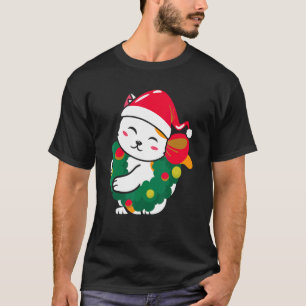Katten Kerstmuts Kerst voor kat T-shirt