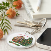 Katten Kerstsleutelhanger Sleutelhanger (Voorkant Rechts)