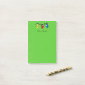 Katten Kerstverlichting Grappige Meowy en Helder Post-it® Notes (Op bureau)