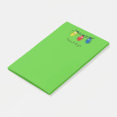 Katten Kerstverlichting Grappige Meowy en Helder Post-it® Notes (Schuin)