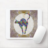 Katten Keukenhuisdieren, geverfd Muismat (Met muis)