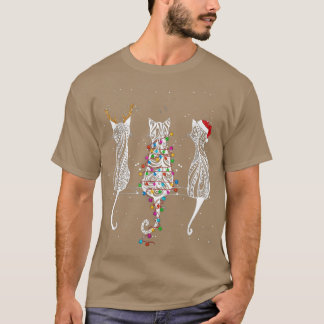 Katten Keuten Tattoo Reindekerlampjes T-shirt