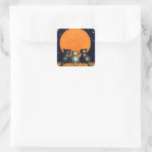 Katten Kijken naar de maan Stickers (Tas)