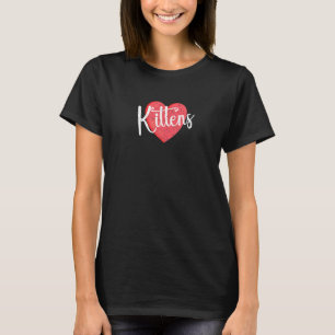 Katten Kitten Adoptie Hartvormige Kittens T-shirt