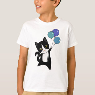 Katten Kitten Balloons klinkende dieren zwarte kat T-shirt