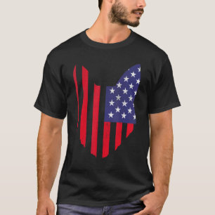 Katten Kitten Kattenoren 4 juli Kat  Patriotisch T-shirt
